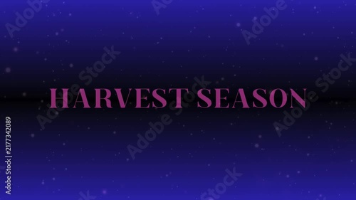 Harvest Season Clean Text Motion Graphics Animation  video