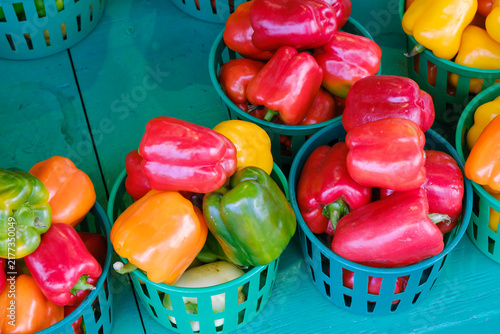 Bell peppers at Montreal market