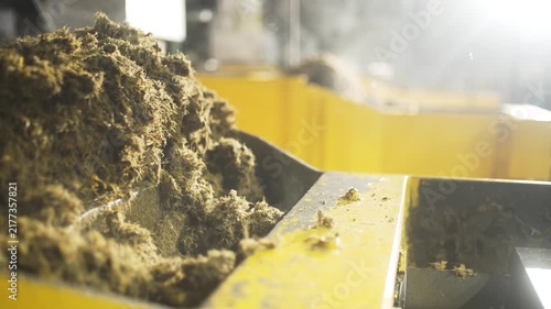 Conveyor Belt Agricultural Waste Fibrous Material