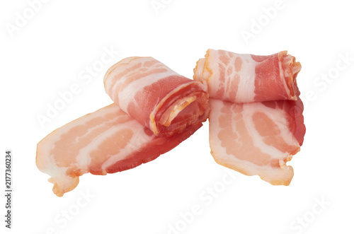 Fresh raw bacon