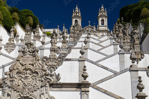 Baroque Details of Bom Jesus do Monte Stairway
