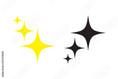 Twinkle star glittery sparkle .Twinkle icon vector on white background.eps10