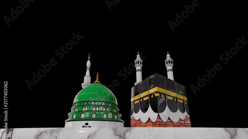 A highly detailed Low Poly 3D model of Masjid Green Dome