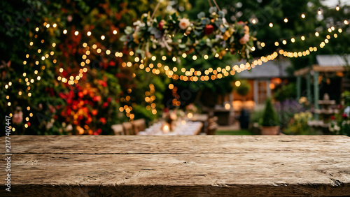 Rustic Weathered Oak Table Top As Clean Stage