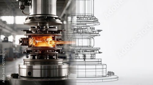 Engine Cylinder Head Inspection: Detailed View of Internal Components