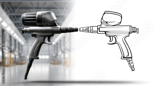 Air Gun Comparison: Pneumatic vs. Paint Sprayer in Industrial Setting