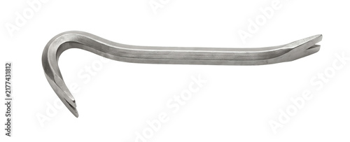Cuadro en lienzo Metal crowbar tool for prying and demolition on transparent background