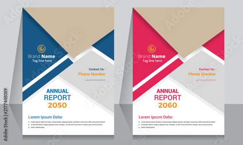 фотографія Annual report corporate brochure template layout design