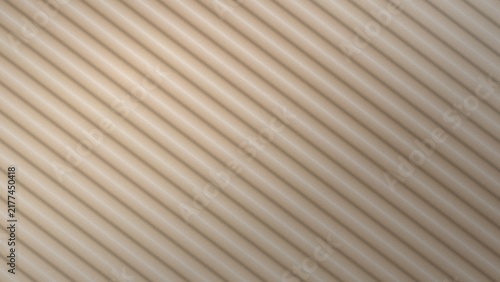 Beige neutral tone diagonal tube texture creates sophisticated minimalist background for commercial use