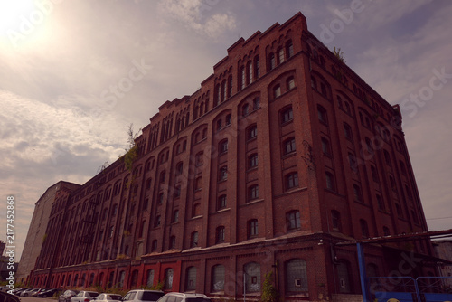 Bild auf Leinwand The old German factory in Königsberg.
