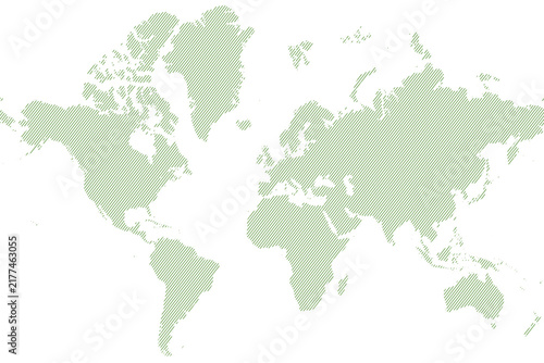 Foto Stylized world map illustration with soft green texture