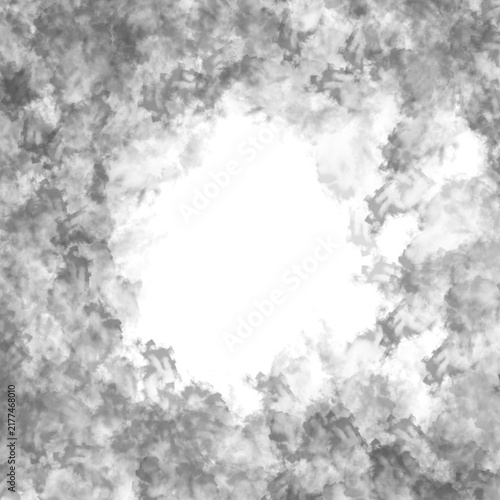 Fotografía Low dense fog and smoke clouds spreading on the ground transparent background