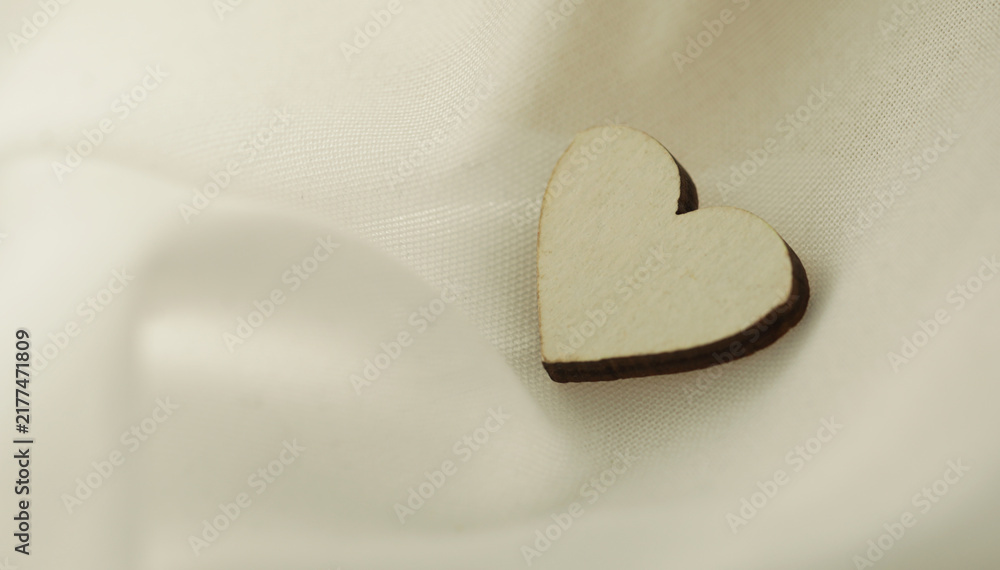 Fototapeta premium Wooden heart. Gift heart. Gift. Celebration. Photo. Romance