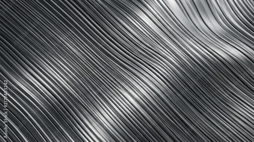 Fototapeta premium Abstract metallic parallel lines texture