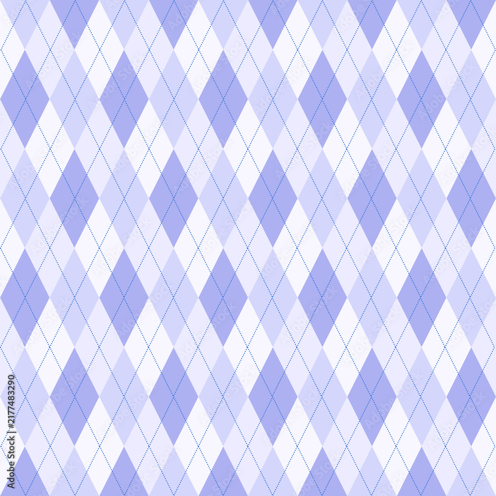 Purple shade argyle pattern. Argyle vector pattern. Argyle pattern. Seamless geometric pattern for clothing, wrapping paper, backdrop, background, gift card, sweater.