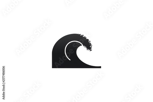 Minimal dark wave icon