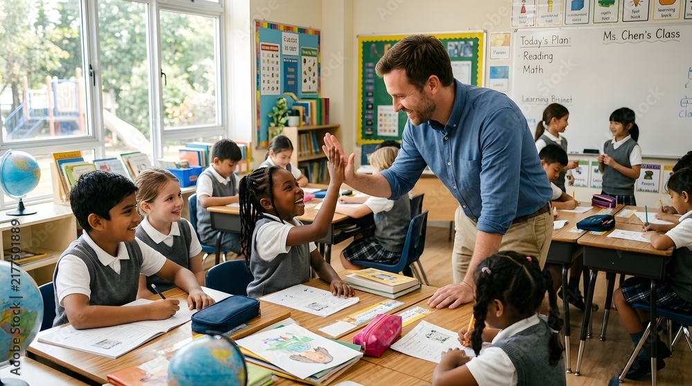Obraz premium Celebrating teachers' day in china acknowledging the vital role of educators in shaping future generations and fostering a love of learning