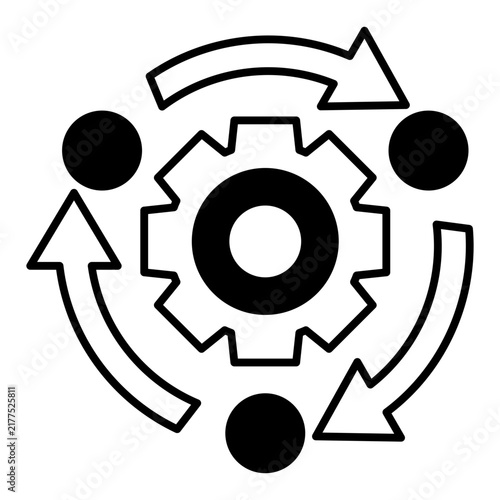 Process Automation Flow Dualtone Icon