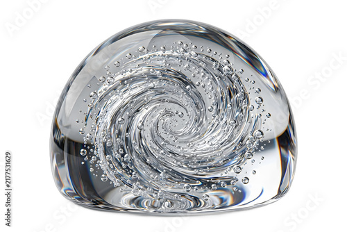 Water With Bubbles And Swirl