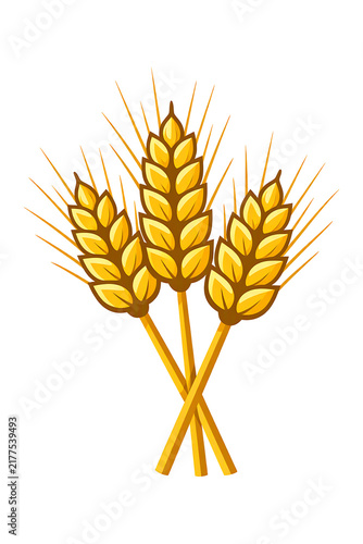 Golden Wheat Stalks Emblem