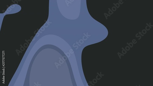 Abstract Blue Shapes Floating on Dark Background Animation.