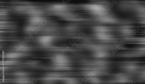 Quadro su tela Abstract Motion Blur Background: A dynamic abstract background with horizontal motion blur creating a sense of speed and movement, rendered in shades of gray and black