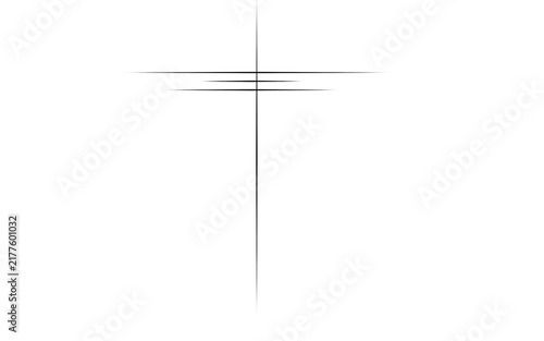 Black Cross Light Streak Glowing Abstract Minimal Vector Background Design
