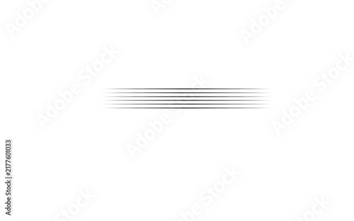 Black Faded Horizontal Speed Lines Motion Effect Abstract Background Vector
