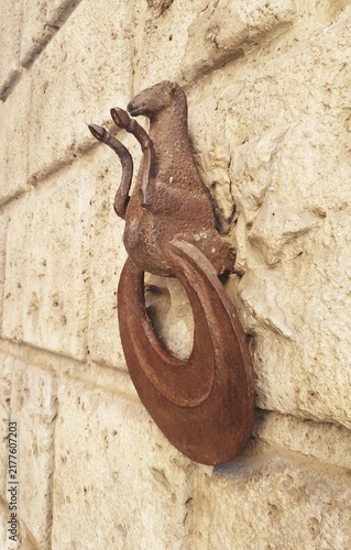 Rustic Horse Head Wall Ring