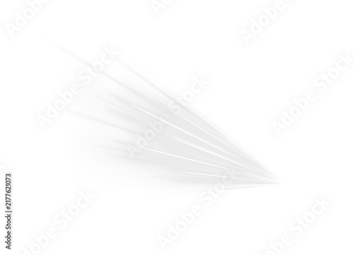 Canvastavla A soft white light streak spreads diagonally across a clean white background