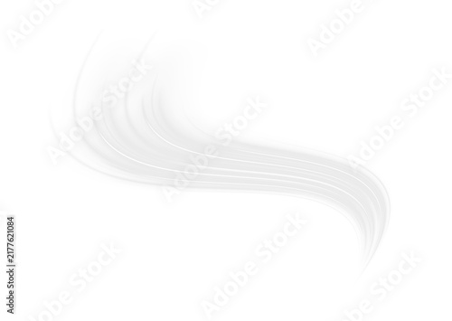 Canvastavla Delicate white light streaks curve gently across the image
