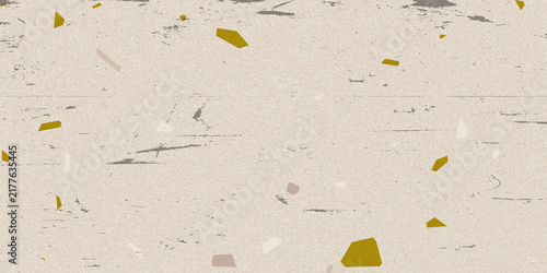 Vintage Cream Terrazzo Texture Background, Multicolor Stone Chips, Rustic Modern Design