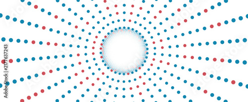 Futuristic motion of molecule  particles, DNA strands, connected neural spiral