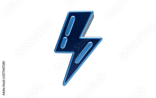 Canvastavla Power Symbol: A bold, dark blue lightning bolt symbol with bright blue outlines, conveying energy and power