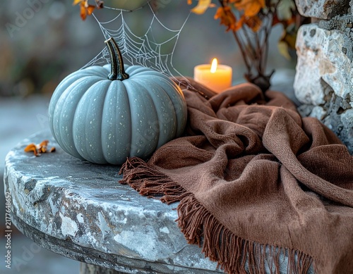 autumn still life with pumpkins