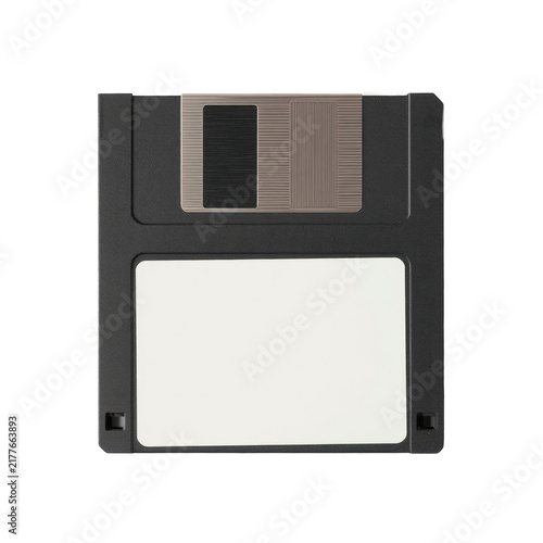 Blank Vintage Floppy Disk Isolated Transparent PNG