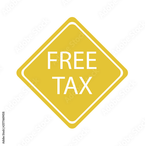 grunge FREE TAX word rubber seal stamp on white background