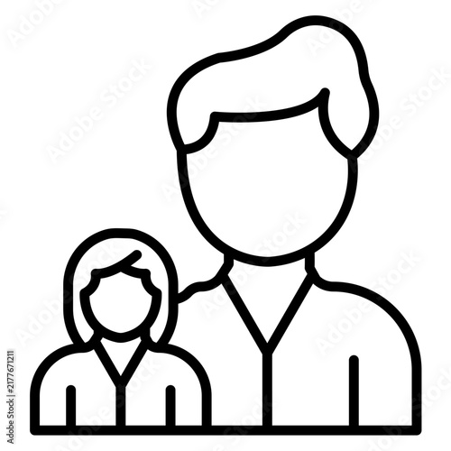 Father Daughter Icon