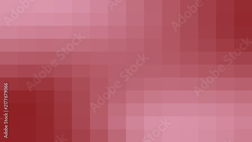 Obraz na plátně Abstract red pixelated mosaic background featuring a smooth gradient of pink and
