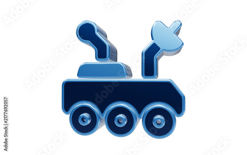 Blue space rover icon