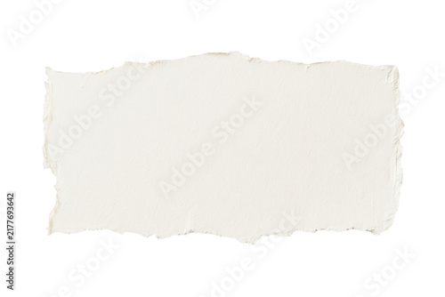 Piece of torn paper isolated on transparent background