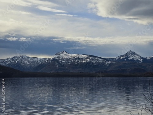 Photography lake and mountains
