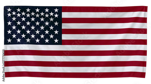 Photography Isolated United States national flag textile banner folded allegiance patriotism