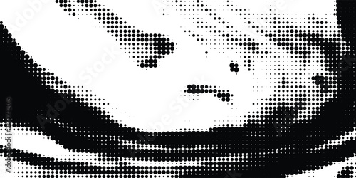 Bild auf Leinwand Halftone faded gradient texture
