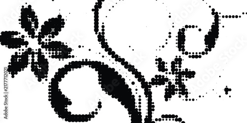 Принти на полотні Halftone faded gradient texture
