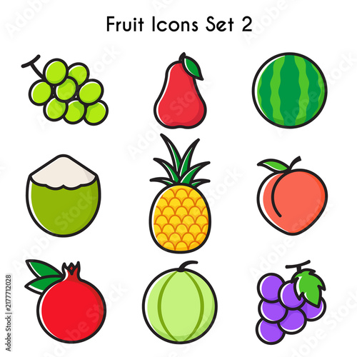 set of fruits
