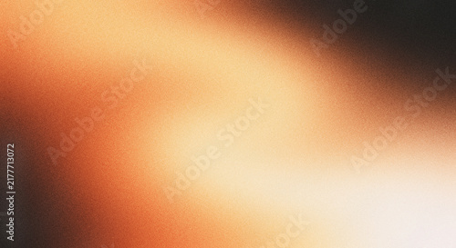Abstract grainy gradient background with warm orange gold and black colors, textured minimalist banner for web design.