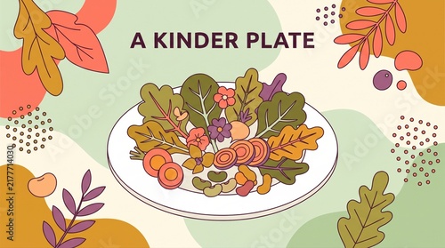 Vegetarianism. A Kinder Plate: Celebrating vegan and vegetarian healthy eating for Vegan Day