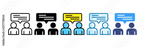 Communication Icon Set Multiple Style Collection