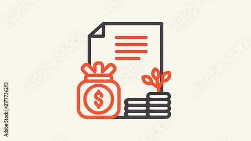 Financing animation icon